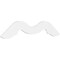 Ekena Millwork Pitch Midway Architectural Grade PVC Gable Pediment, 72"W x 27"H x 1"P (9/12) GPP072X027X100MID - alternate 1